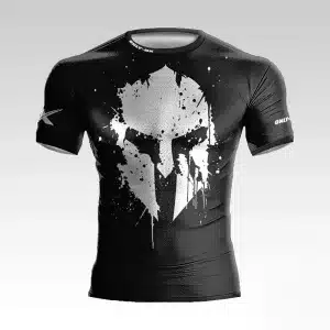 T-Shirt Noir Musculation Homme 3D - Imprimé Fitness Premium Coton Casual