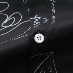 9012- Chemise manches courtes géométriques, tendance été 2024